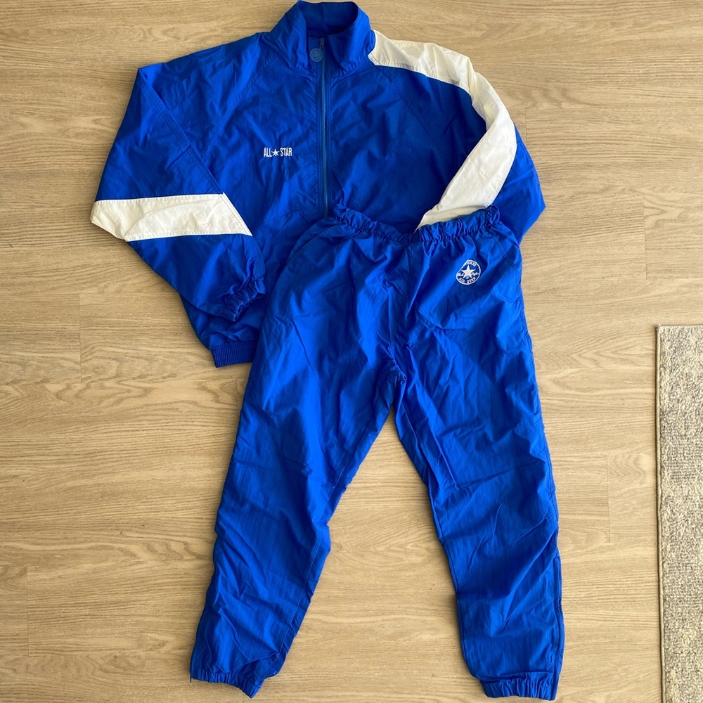 Converse All-Star Tracksuit warm-up suit Blue Large